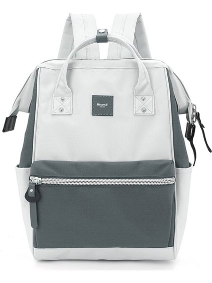 Šedý prostorný batoh na notebook Himawari s USB portem