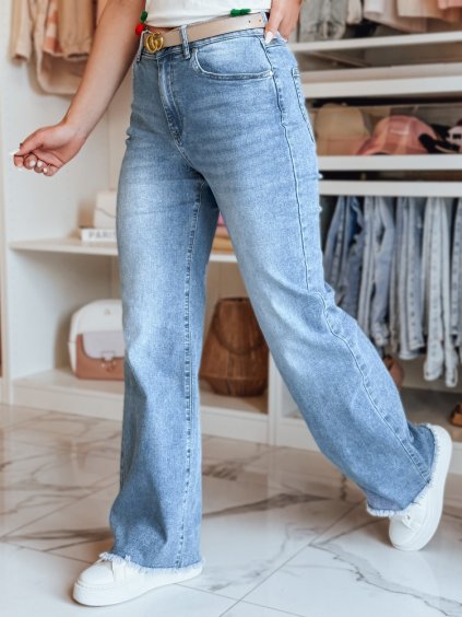 Světle modré dámské široké džíny DOGERISS