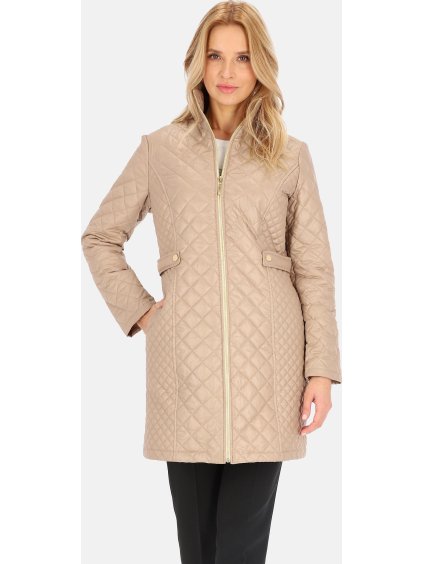 Camel dámská přechodová bunda se stojáčkem