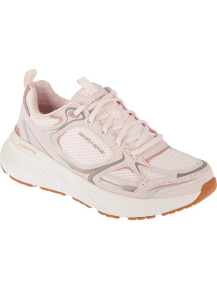 Světle růžové dámské tenisky Skechers Edgeride - Silver Eclipse