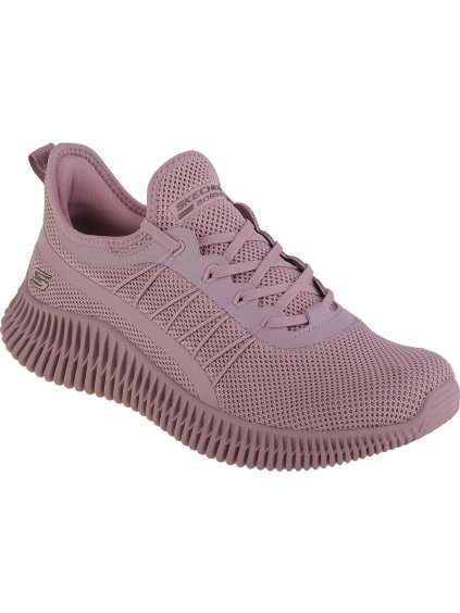 Růžové dámské tenisky Skechers Bobs Geo-New Aesthetics