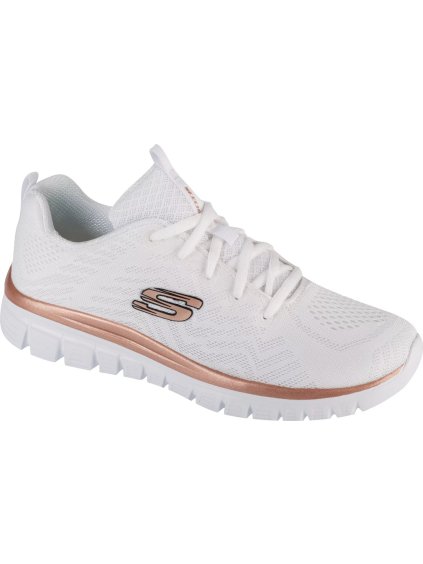 Bílé dámské tenisky Skechers Graceful - Get Connected