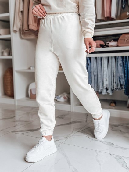 Smetanové dámské tepláky SWAN