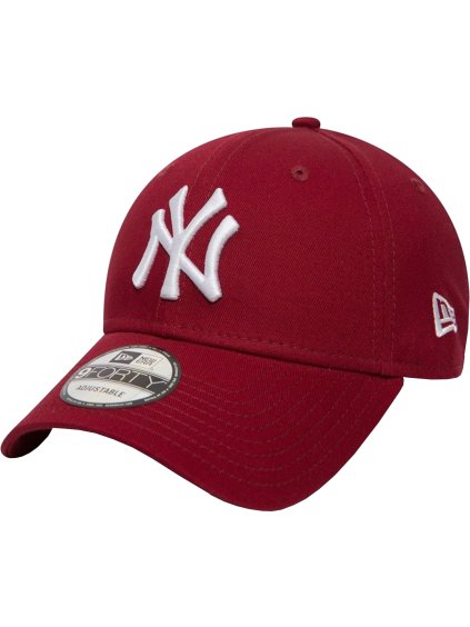Vínová pánská kšiltovka New Era 9FORTY New York Yankees MLB League Essential Cap 80636012