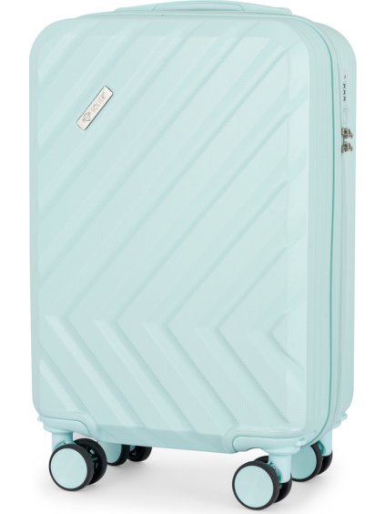 SOLIER Mintový cestovní kufr KYOTO 55X40X20 cm