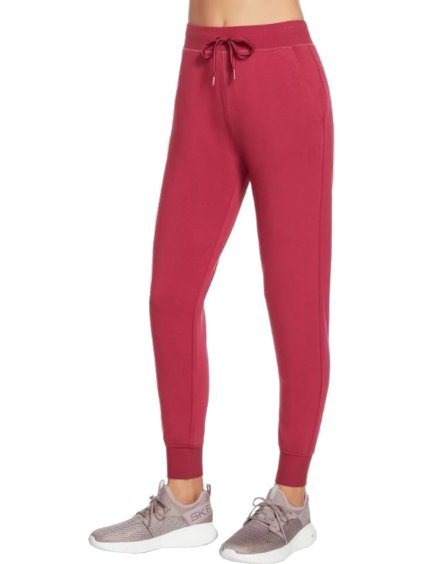 Červené dámské tepláky Skechers Restful Jogger Pant