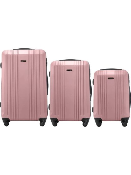Rose gold sada cestovních kufrů KESTRAL (Velikost Sada Kufrů)