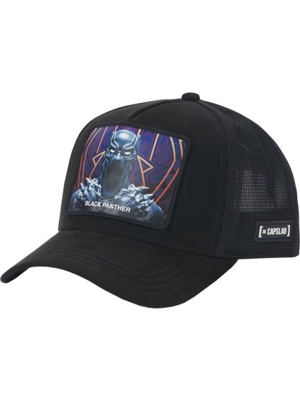 Černá pánská kšiltovka Capslab Marvel Black Panther Cap