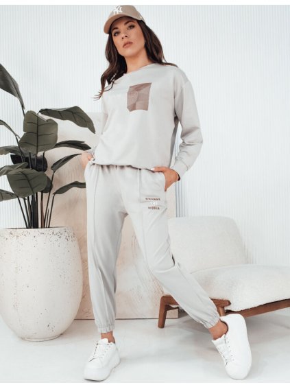 (Vel. L) Světle šedá tepláková souprava FUTURE