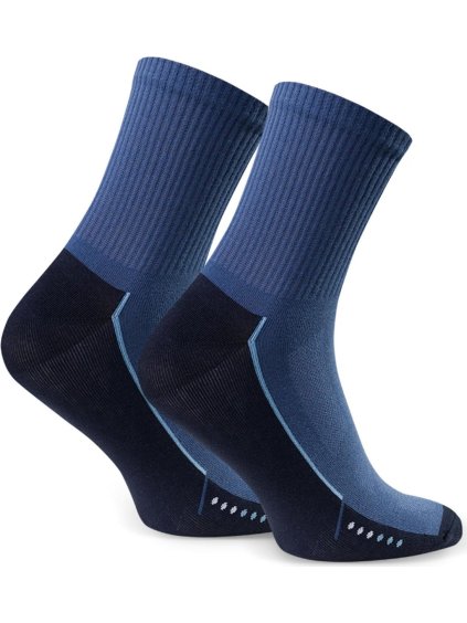 Tmavě modré pánské vysoké ponožky