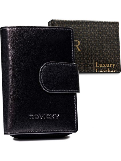 Rovicky Černá peněženka se zapínáním V308
