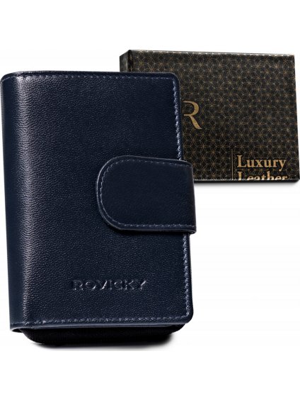 Rovicky Tmavě modrá peněženka se zapínáním V310