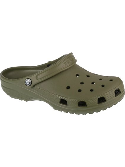 Khaki pánské klasické nazouváky Crocs Classic