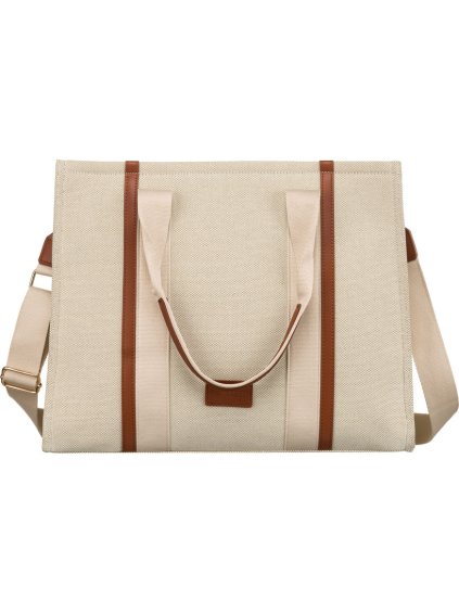 Peterson Béžovo-hnědá dámská shopper kabelka s nastavitelným popruhem