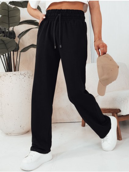 (Vel. M) Černé volné kalhoty KLINTAL