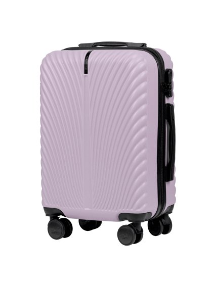 Světle fialový kabinový kufr 55x40x20 WINGS SWAN