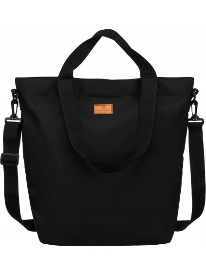 Rovicky Černá textilní shopper kabelka