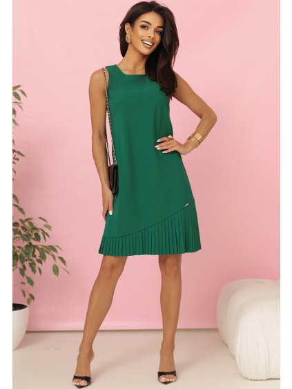 Elegantní zelené šaty ANDREA (Velikost S)