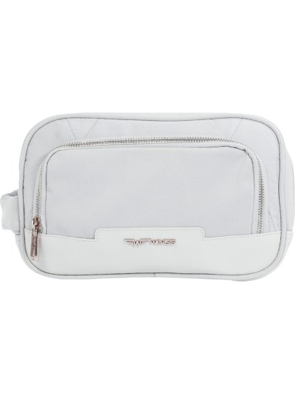 Světle šedá cestovní kosmetická taštička
