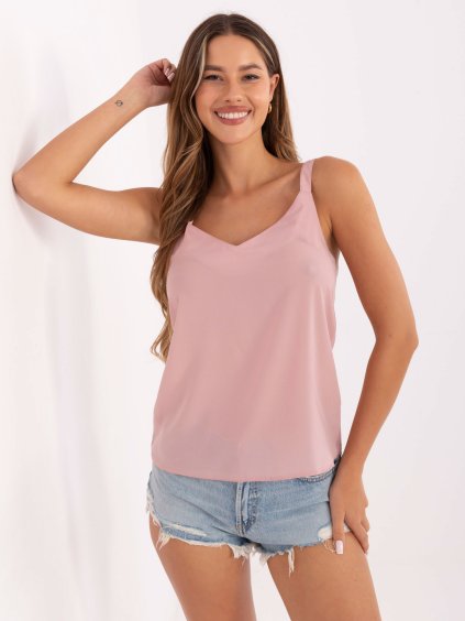 Růžové dámské tílko