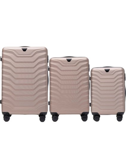 Champagne 3dílná sada kufrů PEAFOWL