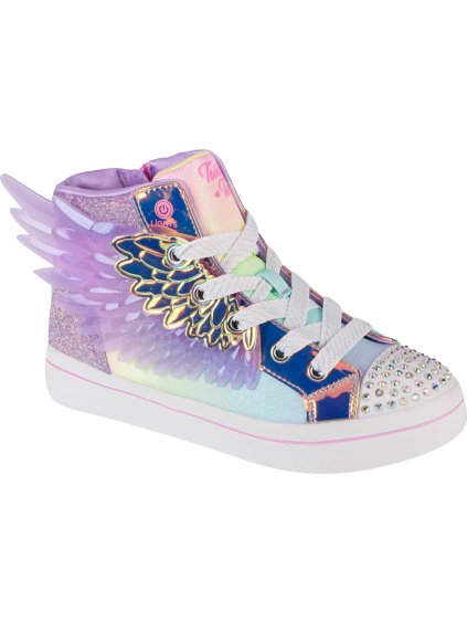 Světle fialové dívčí svítící tenisky Skechers Twi-Lites 2.0-Unicorn Wings (Velikost 27)
