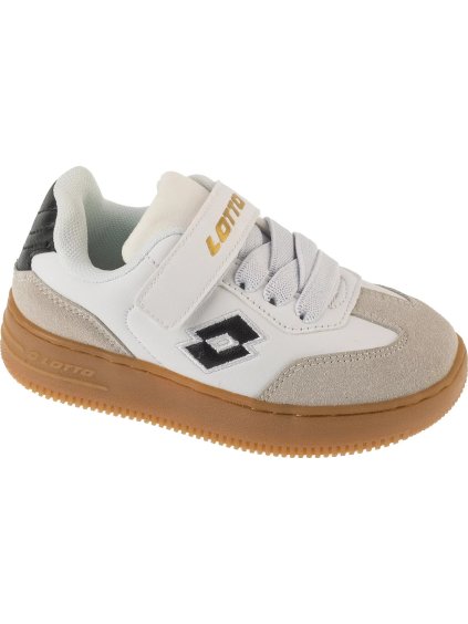 Bílo-béžové dětské tenisky Lotto Makera K