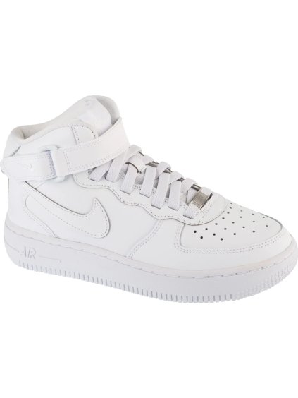 Bílé kotníkové tenisky Nike Air Force 1 Mid EasyOn Gs