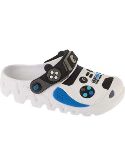 Bílé dětské nazouváky Skechers Foamies: Zaggle - Hydro-Pointz