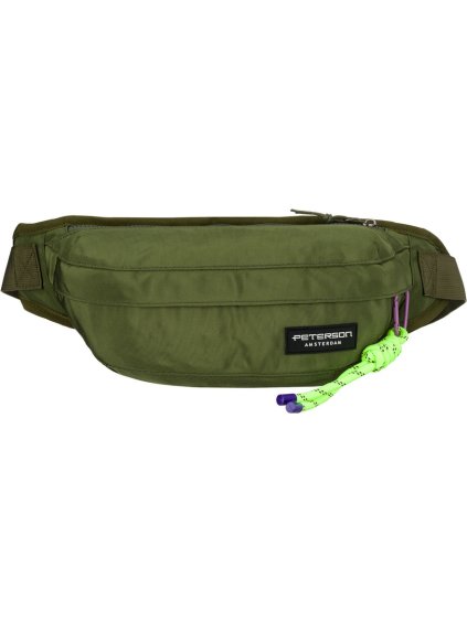 Peterson Khaki sportovní a prostorná ledvinka