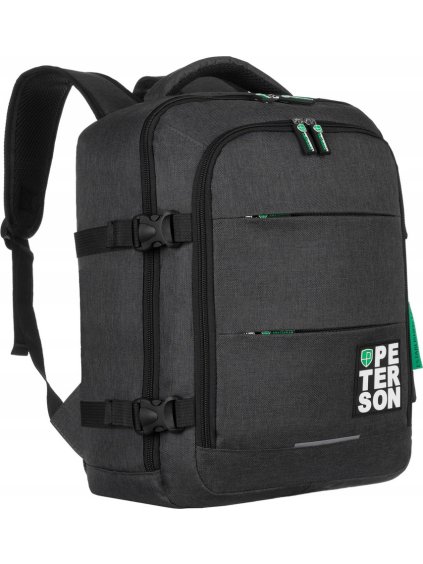 Peterson Černo-zelený sportovní batoh na notebook