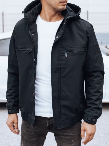 Tmavě modrá pánská přechodová bunda