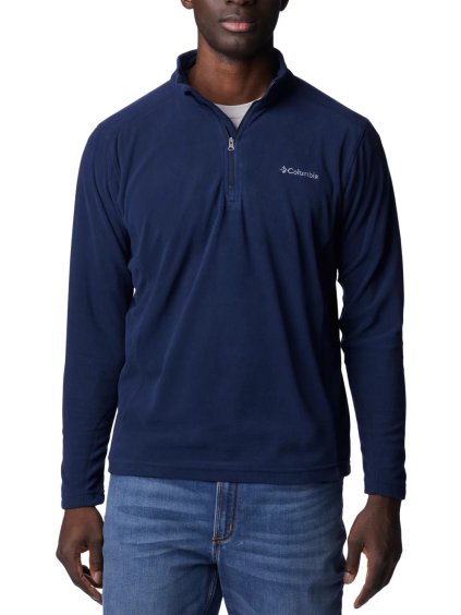 Tmavěmodrá pánská fleecová mikina na zip Columbia Klamath Range II Half Zip Fleece (Velikost L)