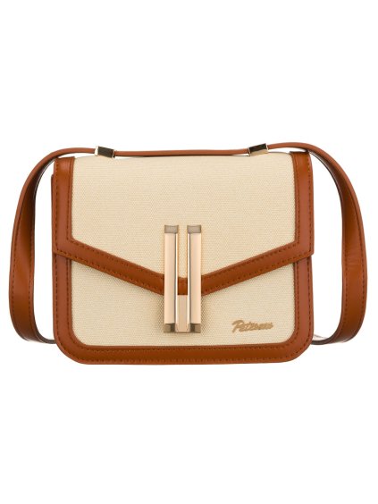 Peterson Smetanovo-hnědá dámská dvoukomorová crossbody kabelka