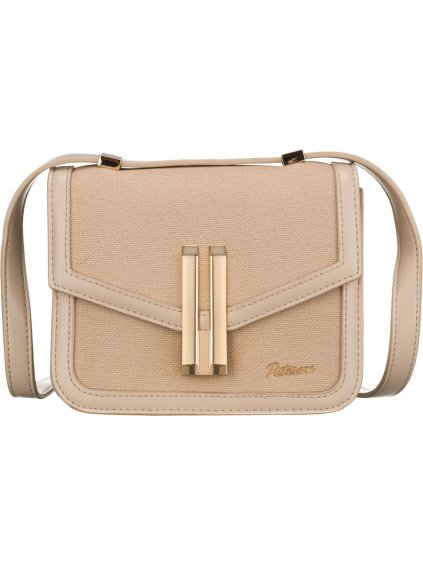 Peterson Béžová dámská dvoukomorová crossbody kabelka
