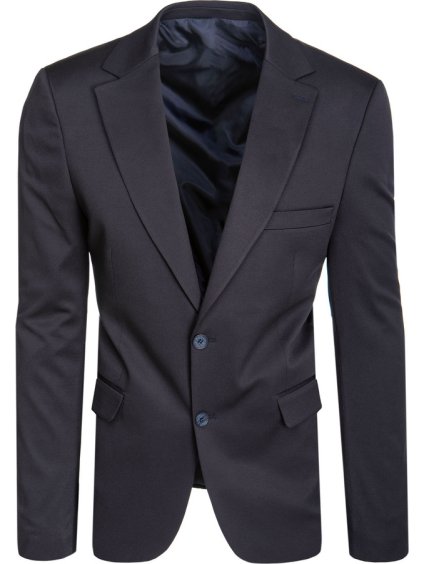 (Vel. L/52) Tmavě modré pánské jednořadé sako
