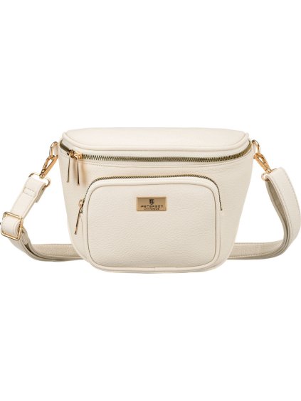 Peterson Smetanová dámská koženková ledvinka s nastavitelným popruhem