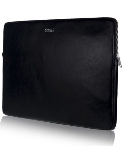 Kožené černé pouzdro na notebook 13"