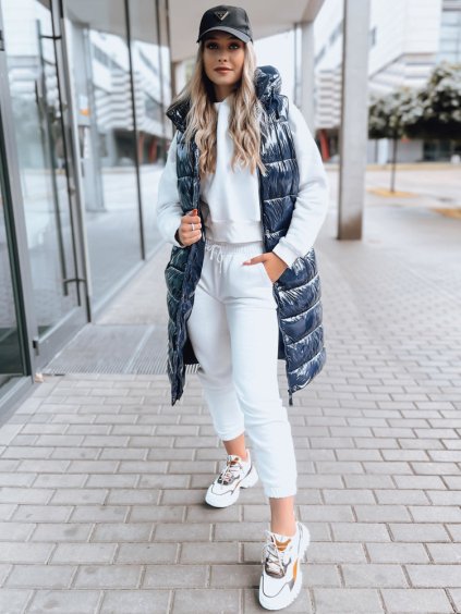 (Vel. S) Modrá prošívaná vesta GANTINI