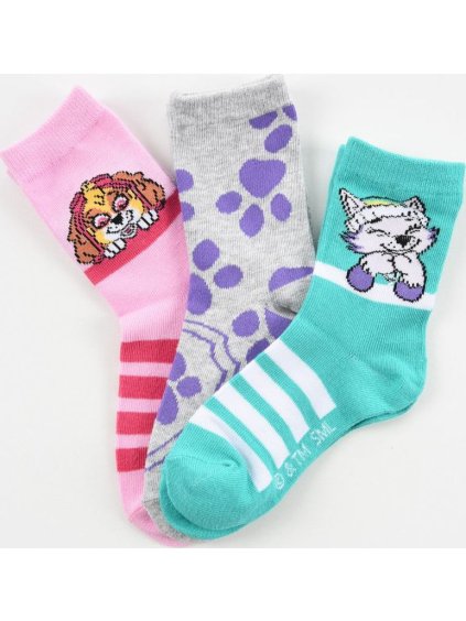 Sada 3 párů ponožek Paw Patrol