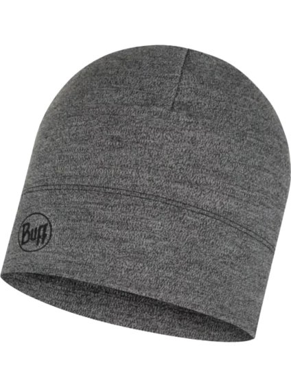 Tmavě šedá sportovní čepice Buff Merino Midweight Hat Beanie