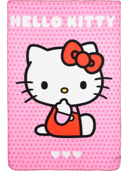Růžová dětská deka Hello Kitty