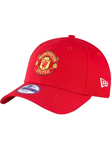 Červená chlapecká kšiltovka New Era 9FORTY Kids Core Manchester United Cap