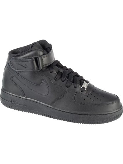 Černé pánské kotníkové tenisky Nike Air Force 1 Mid 07