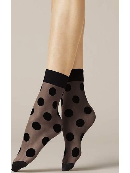 Silonkové vzorované ponožky Fiore Virginia G 1080 20 den