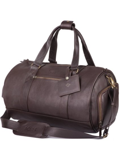 HNĚDÁ KOŽENÁ TAŠKA SOLIER