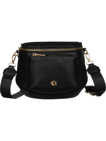 Rovicky Černá crossbody kabelka s odnímatelnou peněženkou