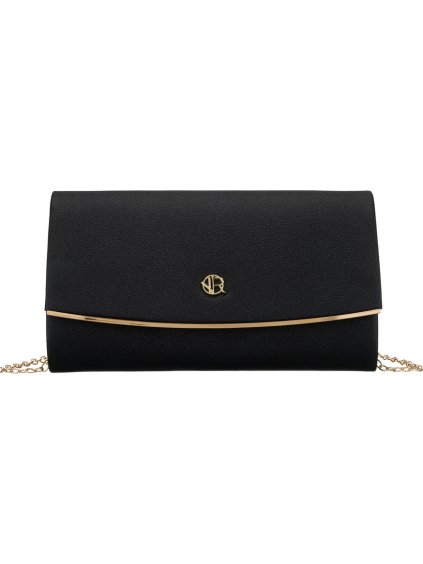 Rovicky Černé elegantní psaníčko se zlatými detaily