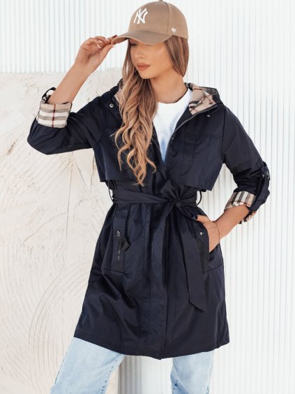 (Vel. M) Tmavě modrá parka s nastavitelnými rukávy CIVIT