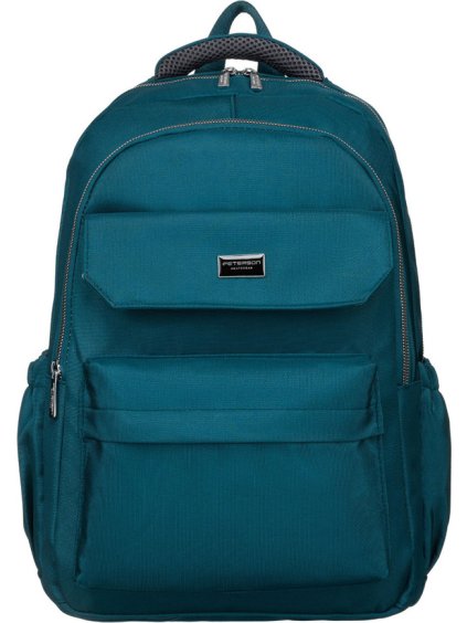 Peterson Tyrkysový cestovní batoh s držákem na kufr